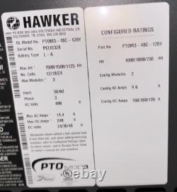 Hawker PTO MOD3 Lift Battery Charger PTOM3-48C-120Y 24/36/48 VDC 480VAC 3/2 Modu