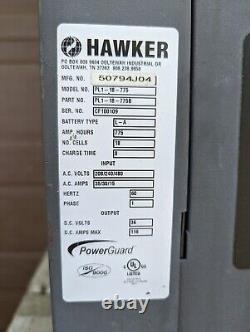 Hawker Power Guard LD PL1-18-775 Forklift Battery Charger SINGLE PHASE! 36 VDC
