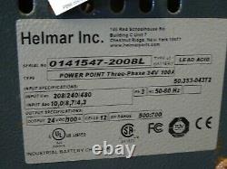 Helmar Inc. 24vDC Forklift Battery Charger 208/240/480, 100A