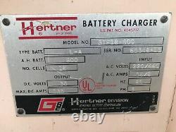 Hertner 36v 18 cell 600 AH Forklift Battery Charger 3TF18-600 220/440v 3 phase