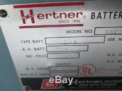 Hertner 3SE12-775 24VDC Forklift Battery Charger 775AH 153A 1PH