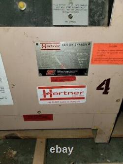 Hertner 3SF6-380 LHA 12V 2-Bank Automatic Battery Charger Industrial Commercial