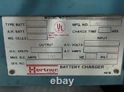 Hertner Auto 1000 3SN12-550 Forklift Battery Charger 24V 550Ah 480v 1ph