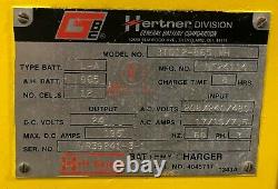 Hertner Fork/Lift Battery Charger, 12Cell, 24VDC-208/240/480VDC, 3TD12-865 WH