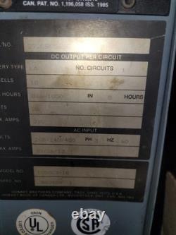 Hobart 18-Cell 36VDC 208/240/480VAC 3PH 1050AH Forklift Battery Charger