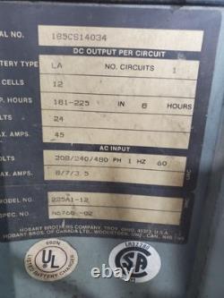 Hobart 225A1-12 Battery Charger 12 Cells, 24 Volts, N6768-02