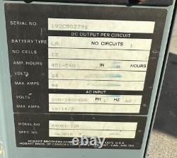 Hobart # 540B1-12R Forklift Charger 1ph 24V 208/240/480V (5727)