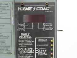 Hobart 600C3-24 Accu-Charger 48V 480VAC Input Forklift Battery Charger 24 Cell