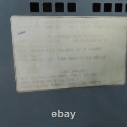 Hobart 600M1-12C 24V 102A Forklift Battery Charger 12-Cell 208-240/480V 1PH