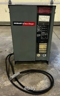 Hobart Accu-Charge 12V Forklift Battery Charger 208/240/480V 1 Phase 48 Lead