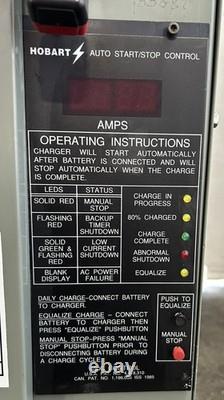 Hobart Accu-Charger 1050C3-18 Forklift Battery Charger 18 Cells LA Type 36V