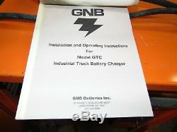Industrial GNB 12v 12 Volt Forklift Lift Battery Charger 1 Phase 208 240 480