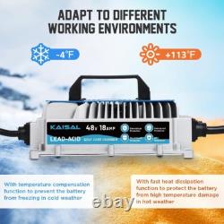 KAISAL 18A 1250W Cart Battery Charger Club Car Charger Forklift Charger IP67