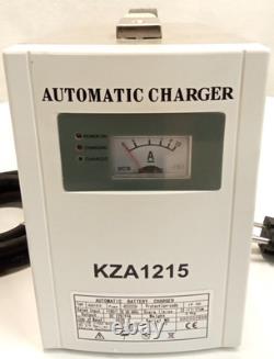 KZA1215 Automatic Battery Charger Input 110V/1.2A 50+60Hz Output DC 12V/10A 2025