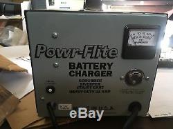 Lester 24 Volt Battery Charger Powr-Flite EC24PF Forklift Golf Cart Sweeper 24V