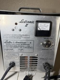 Lester Lestronic II 48LC25-8ET Battery Charger 09695 48 Volt Golf Cart Charger