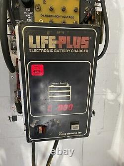Life Plus 24v 36v fork lift battery charger 208v 480v 3ph wall mount
