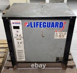 Lifeguard Forklift Battery Charger model LG24-865F3B, 3PH, 48V, USED WORKING