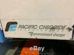 Lot of 2 Forklift Charger 36V, Pacific Chloride, GNB DEC20036V75T1H, 3PH, AS IS