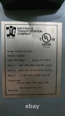 MTC PCHE-2-24 Forklift Battery Exchanger Power Changer 3 Level Rack Charger