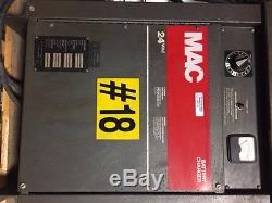 Mac 24v Forklift Charger Model 12m725b Serial F4008 45539 Used In Good Cond
