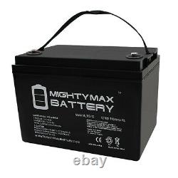 Mighty Max 12V 110AH SLA Battery Replaces Forklift Pallet Jack Mobile Home RV