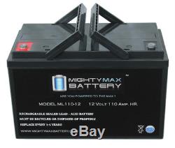 Mighty Max 12V 110AH SLA Replaces Solar Forklift Lighting Deep Cycle Battery