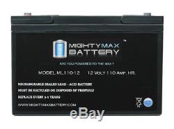 Mighty Max 12V 110AH SLA Replaces Solar Forklift Lighting Deep Cycle Battery