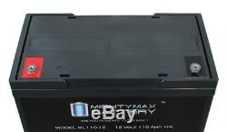 Mighty Max 12V 110AH SLA Replaces Solar Forklift Lighting Deep Cycle Battery