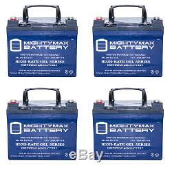 Mighty Max 12V 35AH GEL Battery for Namco Fork Lift G2000 G2500 L2000 4 Pack