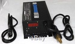 NEW 48V 15A Forklift & Golf Cart Battery Charger Crows Foot Plug For Yamaha EzGo