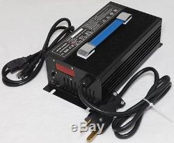 NEW 48V 15A Forklift & Golf Cart Battery Charger Crows Foot Plug For Yamaha EzGo