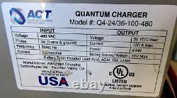 NEW ACT Quantum Q4 Smart Forklift Charger 36V 100A 4KW Charging Q4-24/36-100-480