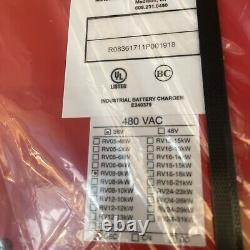 NEW Raymond forklift industrial battery charger, 480VAC RV07-8kw Model RV10.4240