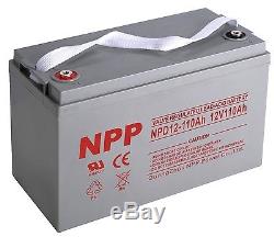 NPP 12V 110Ah Replacement Group 30H Forklift Pallet Jack Mobile Home RV Battery