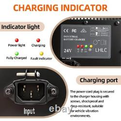New 24V 25A Battery Charger for Scissor Lift Golf Cart Forklift Scrubber