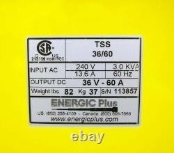 New 36 Volt 60 Amp 240v Single Phase Forklift Charger 36v 208v 220V 1P 60A