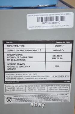 New EnerSys Ironclad Deserthog 1000Ah E125D-17 Forklift Battery 18 Cell 36 Volt