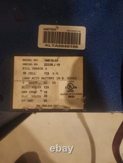 North-East Forklift Battery Charger 18 Cells 1 Phase 36 D. C. Volts 1NE18-30
