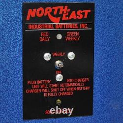 Northeast 1NE6-255 Battery Charger 6 Cell 12 Volts 255AH 51 Amps 120/208V 1phase