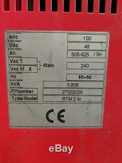 Nuova Electtra Forklift Single Phase Battery Charger 48 Volts Rtm-2 M