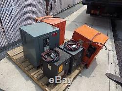 Pallet Of Battery Chargers For Electric Fork Lifts