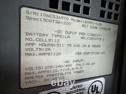 Prestolite 12-Cell 24VDC 208/240/480VAC 1PH 511-600AH Forklift Battery Charger