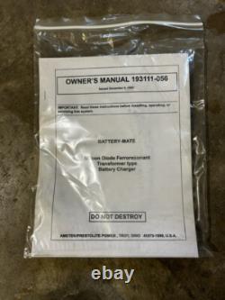 Prestolite Battery-Mate 24V Forklift Battery Charger 208/240/480V 3Phase