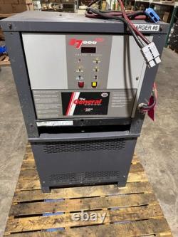 (QTY. 2) YUASA GENERAL 7000 PLUS 24V Forklift Battery Charger 12 Cell 550AH USED