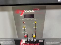 (QTY. 2) YUASA GENERAL 7000 PLUS 24V Forklift Battery Charger 12 Cell 550AH USED