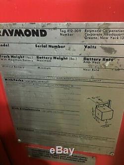 RAYMOND #C30 PACER 3000# 178 LIFT, 36V WithBATTERY & CHARGER 42 FORK SIDE SHIFT