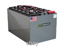 Repower Reconditioned 12-125-13 Forklift Battery 24V 35.75L x 11.75W x 31H