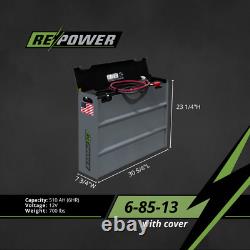 Repower Reconditioned 6-85-13 Forklift Battery 12V 30.6L x 7.75W x 23.25H