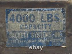Sackett 4000Lb Forklift Battery Lifter Beam 27-42 Adj Width Hooks